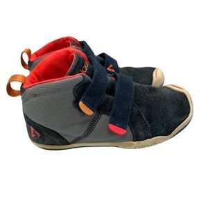 PLAE Max High Top Sneaker Shoe Suede Nylon Boys Kids Size 12.5